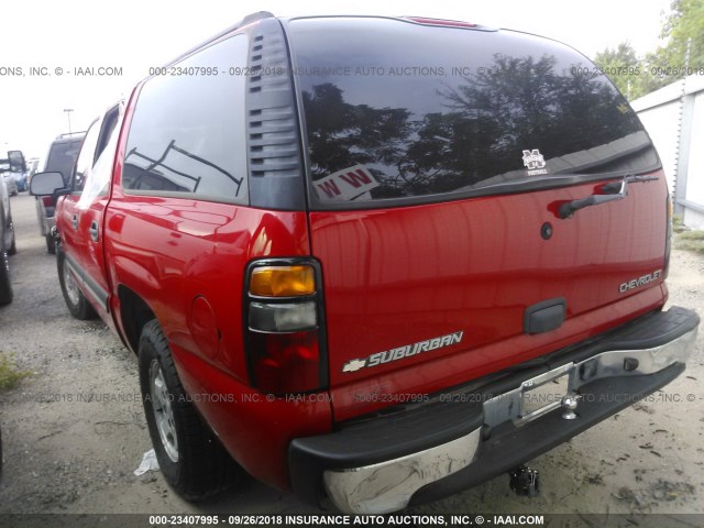 1GNEC16Z94R220559 - 2004 CHEVROLET SUBURBAN C1500 RED photo 3