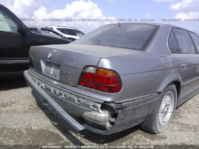 WBAGJ8320VDM07093 - 1997 BMW 740 IL SILVER photo 6