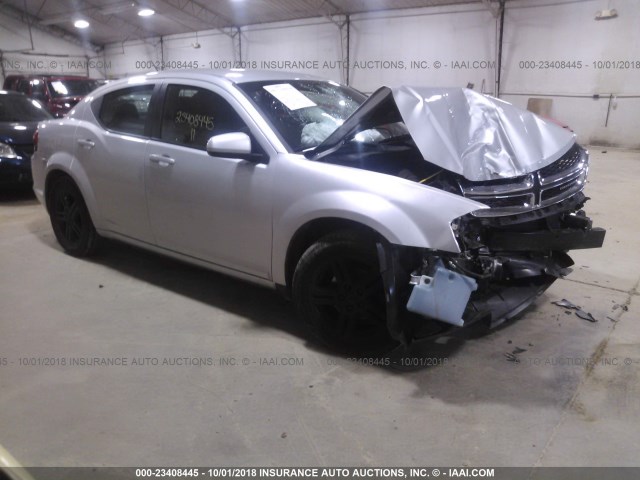 1B3BD1FB3BN577043 - 2011 DODGE AVENGER MAINSTREET SILVER photo 1