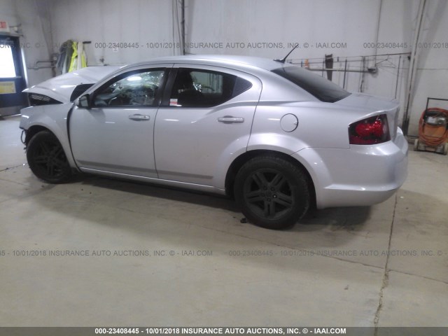 1B3BD1FB3BN577043 - 2011 DODGE AVENGER MAINSTREET SILVER photo 3