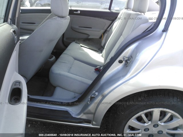 1G1AT58H897250733 - 2009 CHEVROLET COBALT LT SILVER photo 8