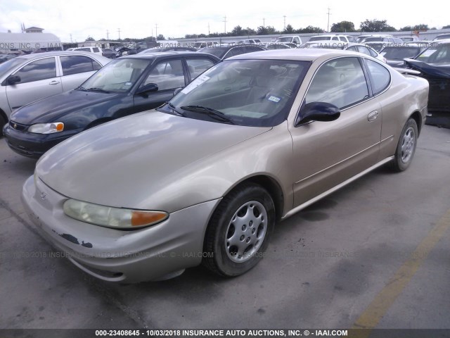 1G3NL12F84C133680 - 2004 OLDSMOBILE ALERO GL GOLD photo 2