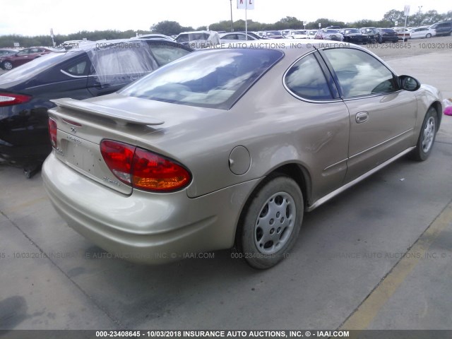 1G3NL12F84C133680 - 2004 OLDSMOBILE ALERO GL GOLD photo 4