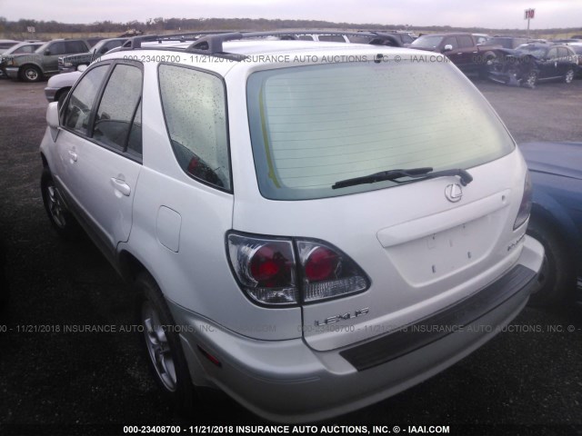 JTJHF10U020235329 - 2002 LEXUS RX 300 WHITE photo 3