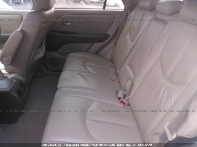 JTJHF10U020235329 - 2002 LEXUS RX 300 WHITE photo 8