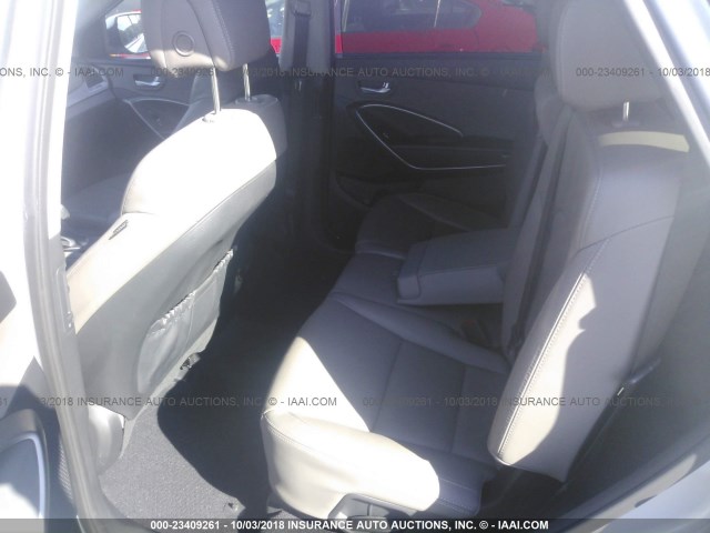 KM8SN4HF6EU083150 - 2014 HYUNDAI SANTA FE GLS SILVER photo 8