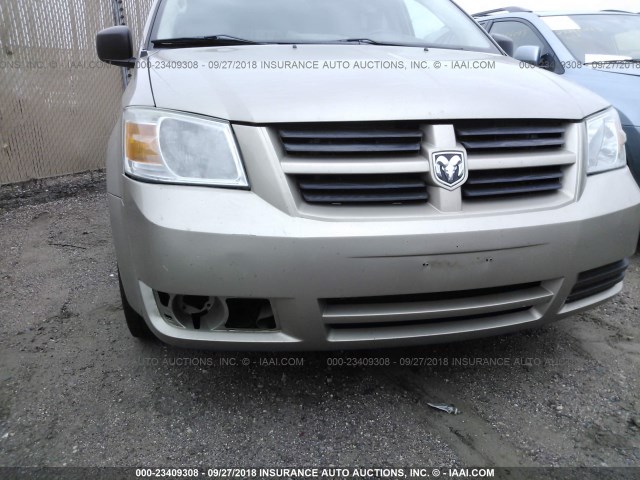 2D8HN44E59R554074 - 2009 DODGE GRAND CARAVAN SE GOLD photo 6