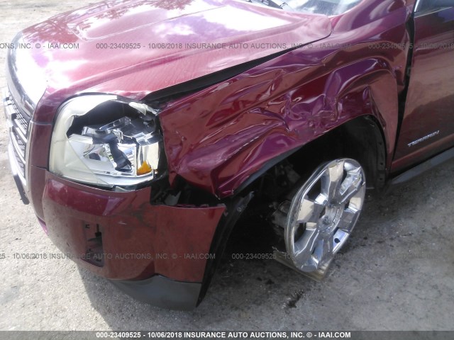 2CTFLSE51B6264540 - 2011 GMC TERRAIN SLE MAROON photo 6