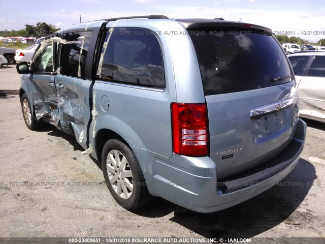 2A8HR54119R507803 - 2009 CHRYSLER TOWN & COUNTRY TOURING TEAL photo 3