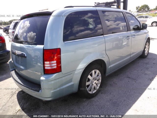 2A8HR54119R507803 - 2009 CHRYSLER TOWN & COUNTRY TOURING TEAL photo 4