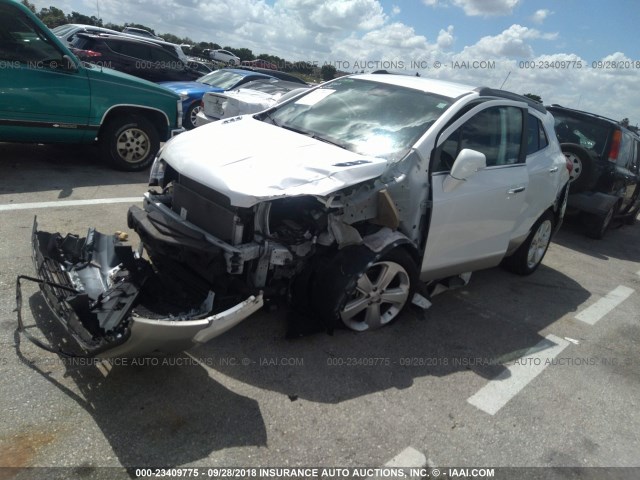 KL4CJASB9GB528367 - 2016 BUICK ENCORE WHITE photo 2