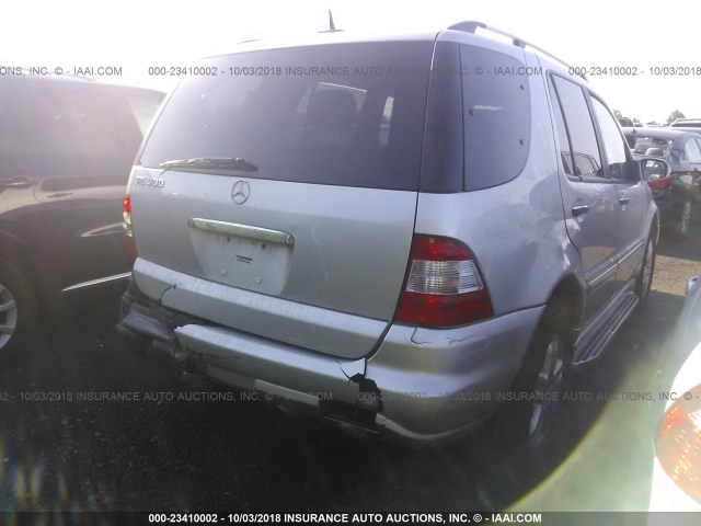 4JGAB75E95A517841 - 2005 MERCEDES-BENZ ML 500 SILVER photo 4