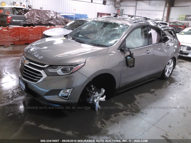 3GNAXXEU2JL163135 - 2018 CHEVROLET EQUINOX PREMIER SILVER photo 2