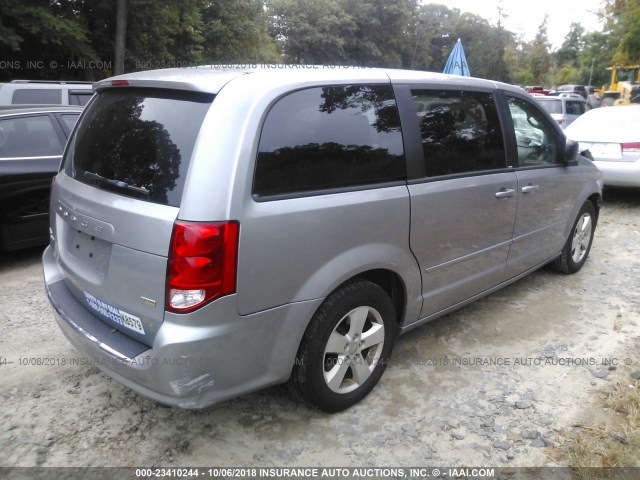 2C4RDGBG0DR659271 - 2013 DODGE GRAND CARAVAN SE GRAY photo 4