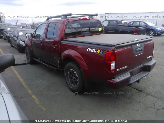 1N6AD0EV2FN737223 - 2015 NISSAN FRONTIER S/SV/SL/PRO-4X RED photo 3