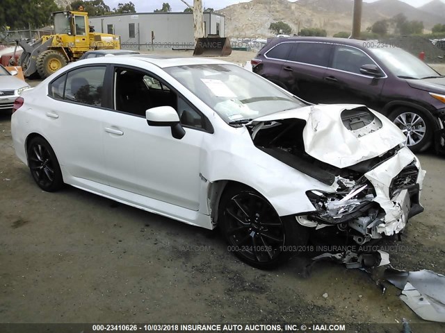 JF1VA1C64J9813692 - 2018 SUBARU WRX PREMIUM WHITE photo 1