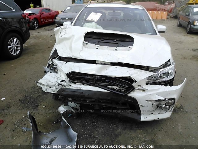 JF1VA1C64J9813692 - 2018 SUBARU WRX PREMIUM WHITE photo 6