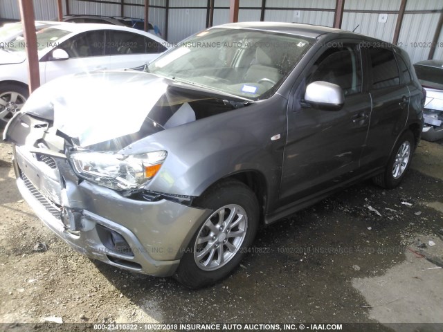 JA4AP3AUXBZ013737 - 2011 MITSUBISHI OUTLANDER SPORT ES GRAY photo 2