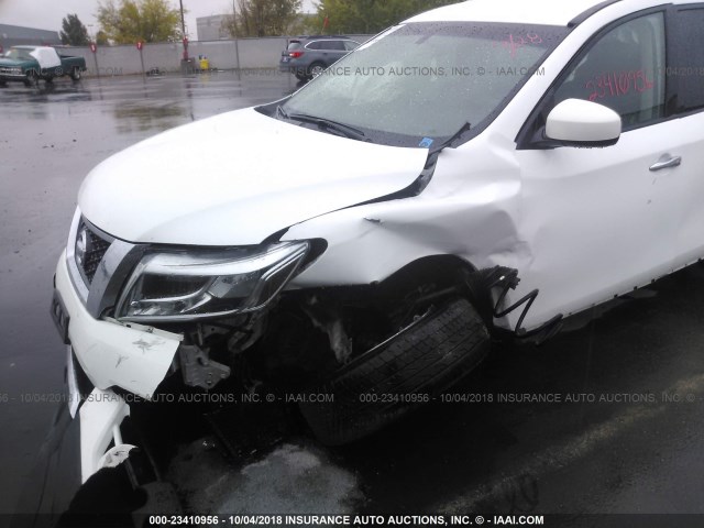 5N1AR2MMXDC683442 - 2013 NISSAN PATHFINDER S/SV/SL/PLATINUM WHITE photo 6