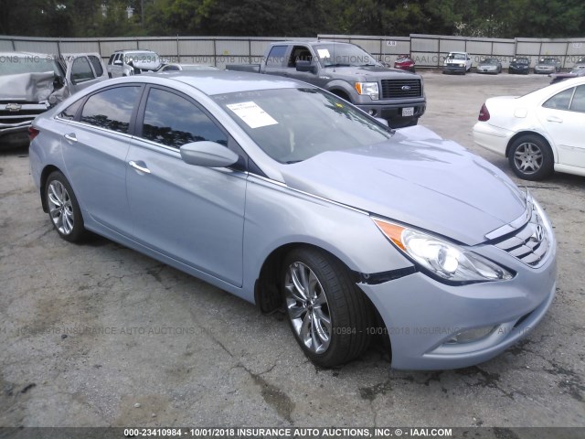 5NPEC4AC2DH669408 - 2013 HYUNDAI SONATA SE/LIMITED Light Blue photo 1