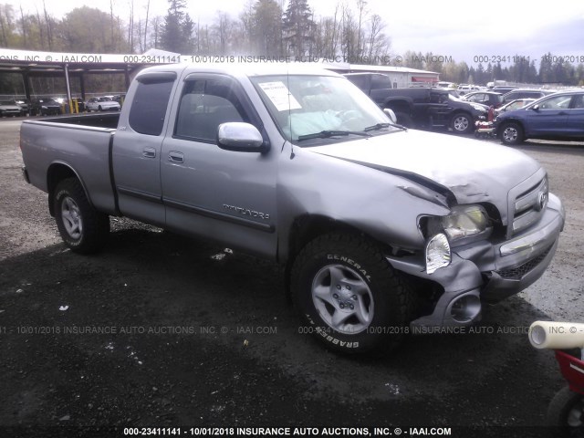 5TBBT44124S440095 - 2004 TOYOTA TUNDRA ACCESS CAB SR5 SILVER photo 1