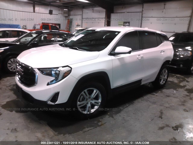 3GKALTEV8JL263248 - 2018 GMC TERRAIN SLE WHITE photo 2