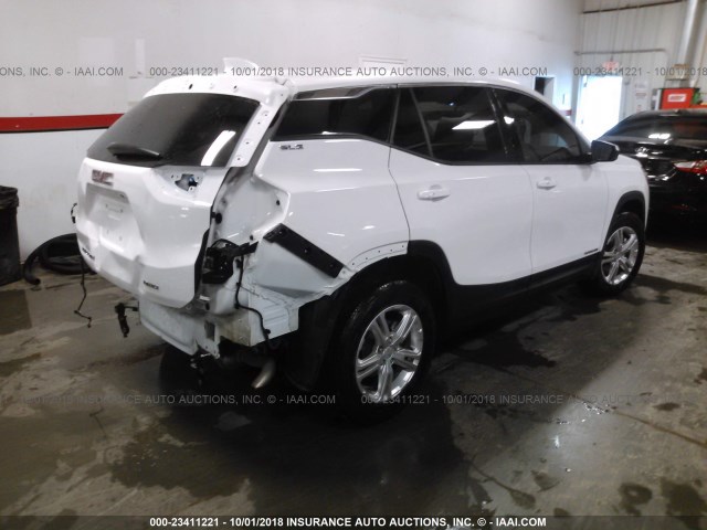 3GKALTEV8JL263248 - 2018 GMC TERRAIN SLE WHITE photo 4