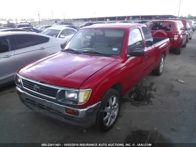 4TAVN52N4TZ125365 - 1996 TOYOTA TACOMA XTRACAB RED photo 2