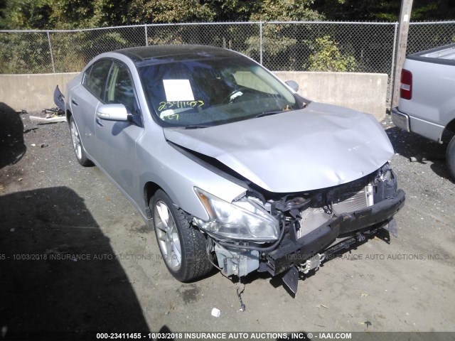 1N4AA5AP8BC818660 - 2011 NISSAN MAXIMA S/SV SILVER photo 1