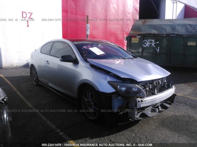 JTKDE177560080098 - 2006 TOYOTA SCION TC SILVER photo 1