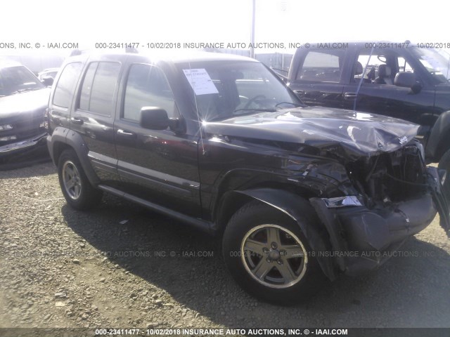 1J4GL38K15W537004 - 2005 JEEP LIBERTY RENEGADE GRAY photo 1