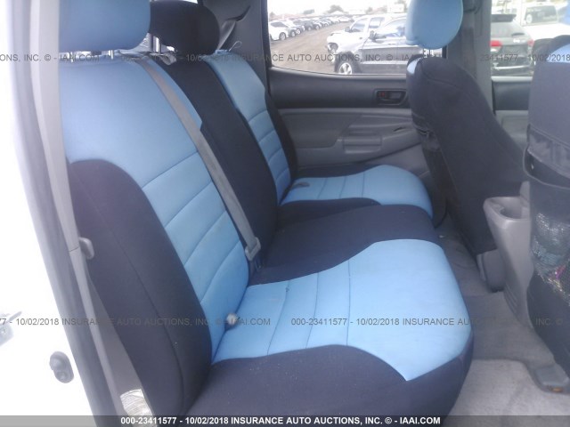 5TEJU62N45Z069074 - 2005 TOYOTA TACOMA DOUBLE CAB PRERUNNER WHITE photo 8