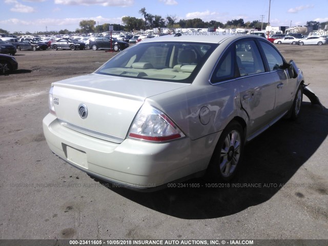 1MEHM42WX8G601174 - 2008 MERCURY SABLE PREMIER TAN photo 4