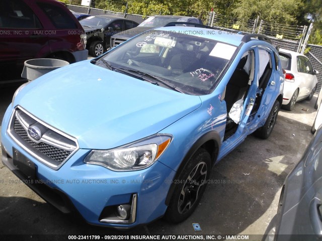 JF2GPADC8G8211433 - 2016 SUBARU CROSSTREK PREMIUM BLUE photo 2