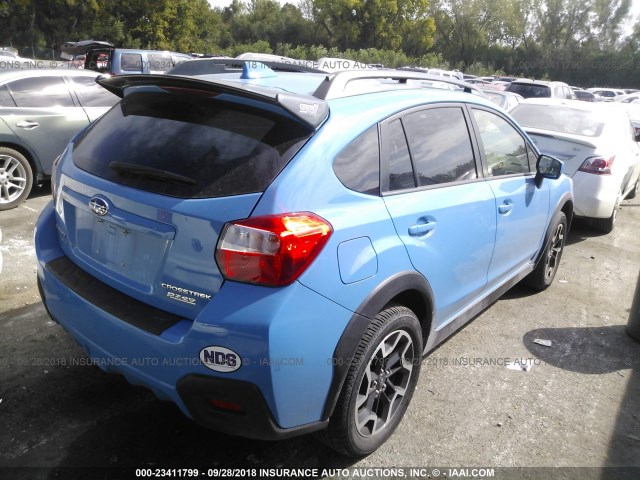 JF2GPADC8G8211433 - 2016 SUBARU CROSSTREK PREMIUM BLUE photo 4