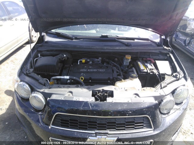 1G1JA5SH9C4140006 - 2012 CHEVROLET SONIC LS BLACK photo 10