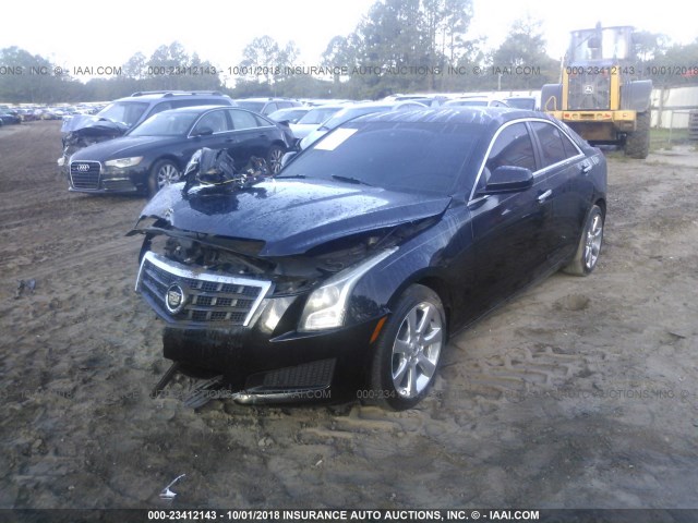 1G6AA5RX9D0163303 - 2013 CADILLAC ATS BLACK photo 2