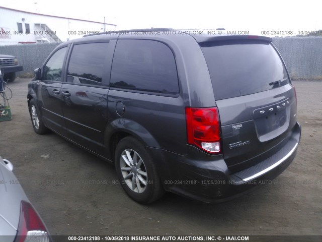 2C4RDGCG8GR179160 - 2016 DODGE GRAND CARAVAN SXT GRAY photo 3