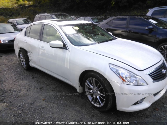 JN1CV6AR7CM972872 - 2012 INFINITI G37 WHITE photo 1