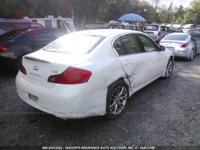 JN1CV6AR7CM972872 - 2012 INFINITI G37 WHITE photo 4