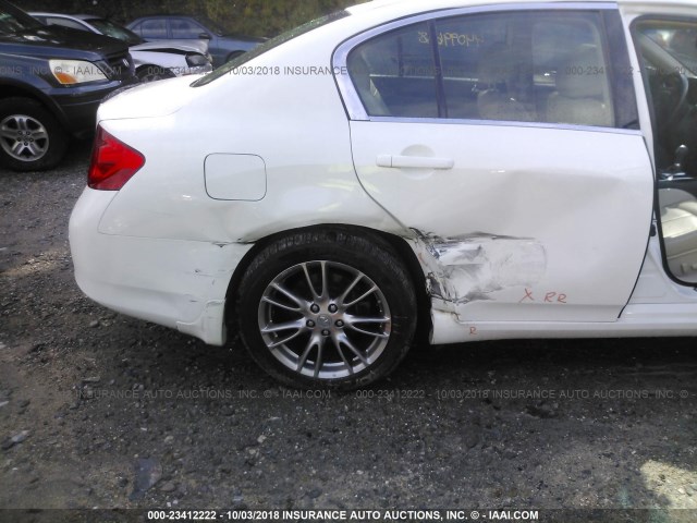 JN1CV6AR7CM972872 - 2012 INFINITI G37 WHITE photo 6