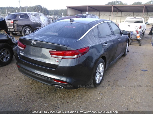 5XXGT4L39JG222958 - 2018 KIA OPTIMA LX/S GRAY photo 4