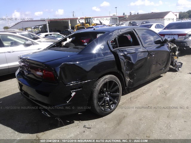 2C3CDXHG5CH267716 - 2012 DODGE CHARGER SXT BLACK photo 4