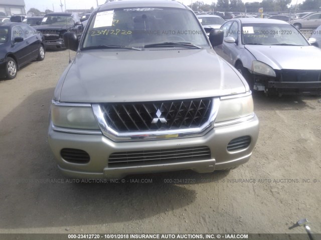 JA4MT31R03J001939 - 2003 MITSUBISHI MONTERO SPORT XLS SILVER photo 6