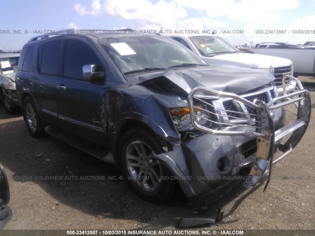 5N1BA0ND7EN603714 - 2014 NISSAN ARMADA SV/SL/PLATINUM GRAY photo 1