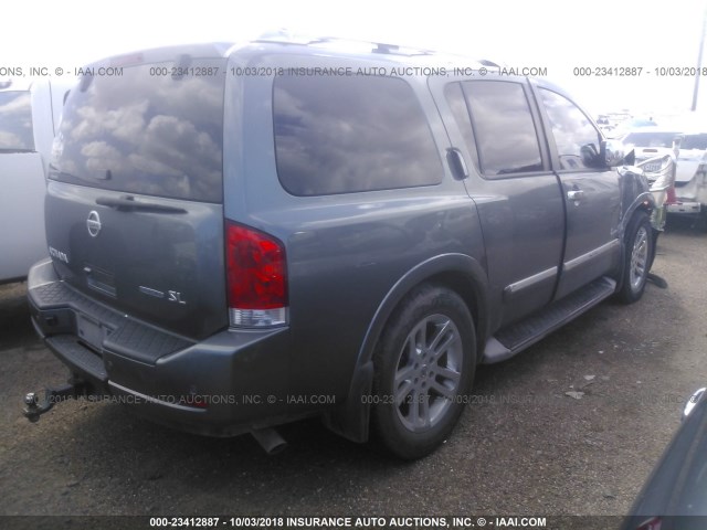 5N1BA0ND7EN603714 - 2014 NISSAN ARMADA SV/SL/PLATINUM GRAY photo 4