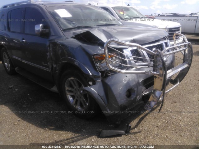 5N1BA0ND7EN603714 - 2014 NISSAN ARMADA SV/SL/PLATINUM GRAY photo 6