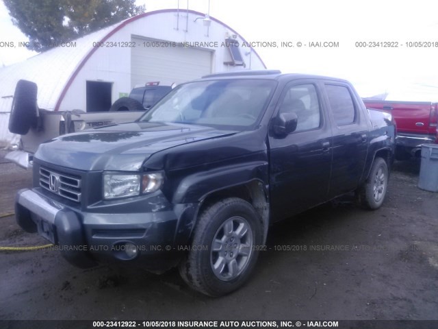 2HJYK165X7H531214 - 2007 HONDA RIDGELINE RTL GRAY photo 2