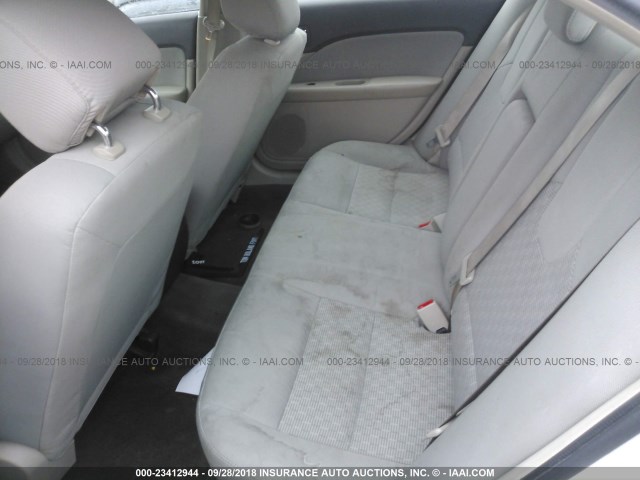 3FAHP0GA8CR344635 - 2012 FORD FUSION S WHITE photo 8