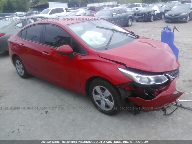 1G1BC5SM4H7149925 - 2017 CHEVROLET CRUZE LS RED photo 1